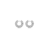 Crumpled Texture Hoop Earrings