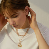 Molten Curve Pendant Necklace