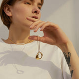 Molten Curve Pendant Necklace
