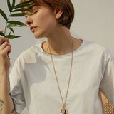 Molten Curve Pendant Necklace