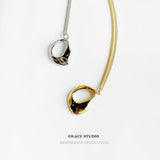 Molten Curve Pendant Necklace