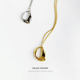 Molten Curve Pendant Necklace