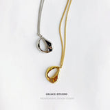Molten Curve Pendant Necklace