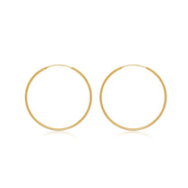 Minimalist Gold Round Hoops - Grace Studio