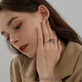 Swirl Enamel Statement Ring
