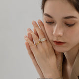 Swirl Enamel Statement Ring
