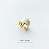 Swirl Enamel Statement Ring