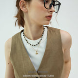 Sculpted Shell Charm Pendant Necklace