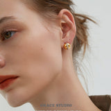 Orbit Dome Stud Earrings
