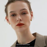 Orbit Dome Stud Earrings