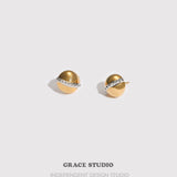 Orbit Dome Stud Earrings