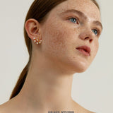 Branch Cluster Pearl Stud Earrings
