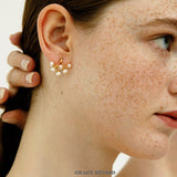 Branch Cluster Pearl Stud Earrings