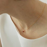 Cherry Heart Pendant Necklace
