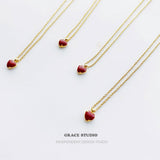 Cherry Heart Pendant Necklace