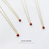 Cherry Heart Pendant Necklace