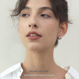 Sculptural Ridged Mini Huggie Hoop Earrings