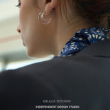 Petite Resin Crescent Hoop Earrings