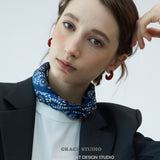 Petite Resin Crescent Hoop Earrings