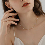 Petal Dot Baroque Pearl Necklace