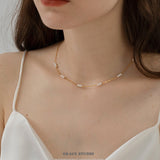 Petal Dot Baroque Pearl Necklace