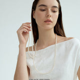Double Strand Faux Pearl Necklace