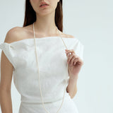 Double Strand Faux Pearl Necklace