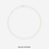 Double Strand Faux Pearl Necklace