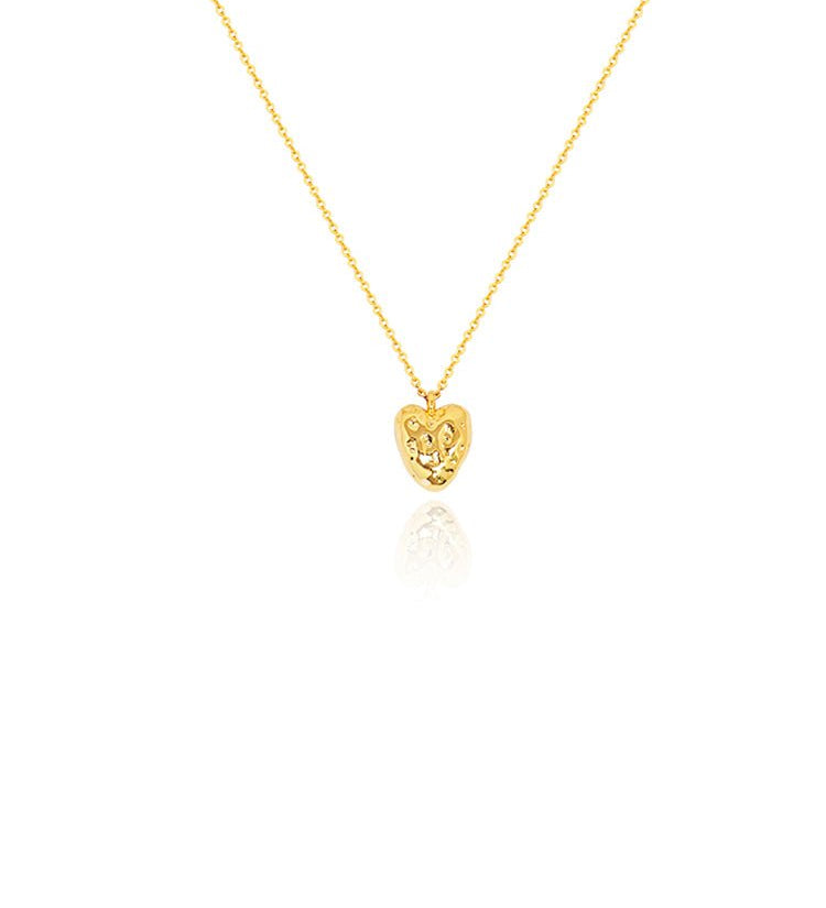 Glossy Mini Heart Resin Pendant Necklace