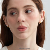 Pearl Ice Cream Cone Stud Earrings