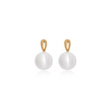 Brushed Orb Drop Earrings
