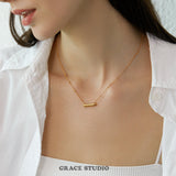 Sunny Day Cylinder Pendant Necklace