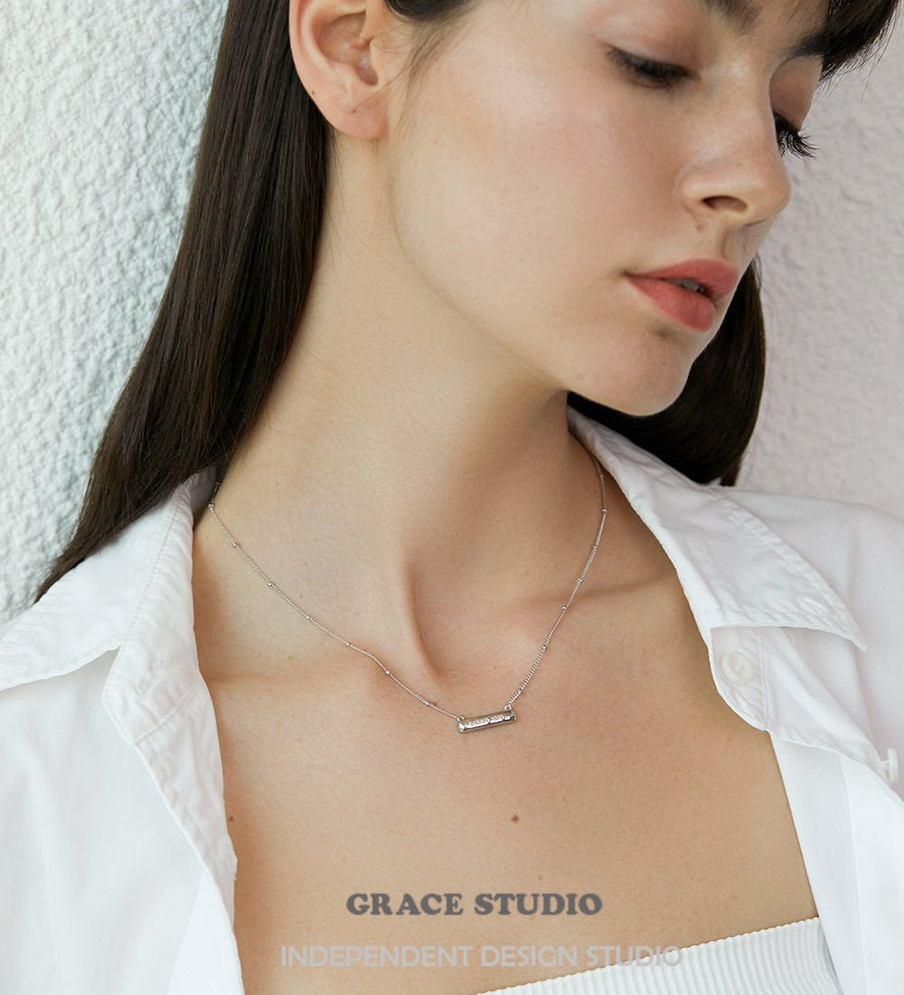 Sunny Day Cylinder Pendant Necklace