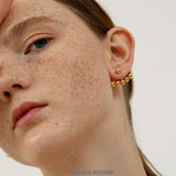 Modular Bead Ear Jacket Earrings