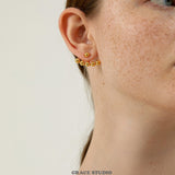 Modular Bead Ear Jacket Earrings