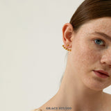 Modular Bead Ear Jacket Earrings