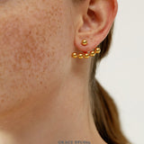 Modular Bead Ear Jacket Earrings