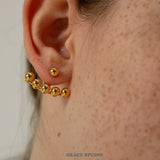 Modular Bead Ear Jacket Earrings