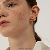 Modular Bead Ear Jacket Earrings