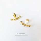Modular Bead Ear Jacket Earrings