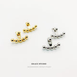 Modular Bead Ear Jacket Earrings