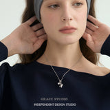 Whimsical Zirconia Elephant Pendant Necklace