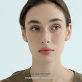 Crystal Barbed Wire Stud Earrings
