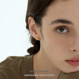 Crystal Barbed Wire Stud Earrings