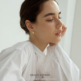 Sleek Teardrop Stud Earrings