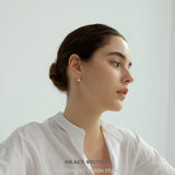 Sleek Teardrop Stud Earrings