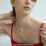 Mini Heart Freshwater Pearl Necklace
