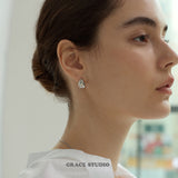 Sleek Teardrop Stud Earrings