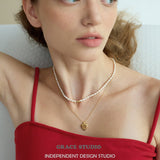Mini Heart Freshwater Pearl Necklace