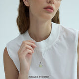 Crystal Glow Orb Pendant Necklace